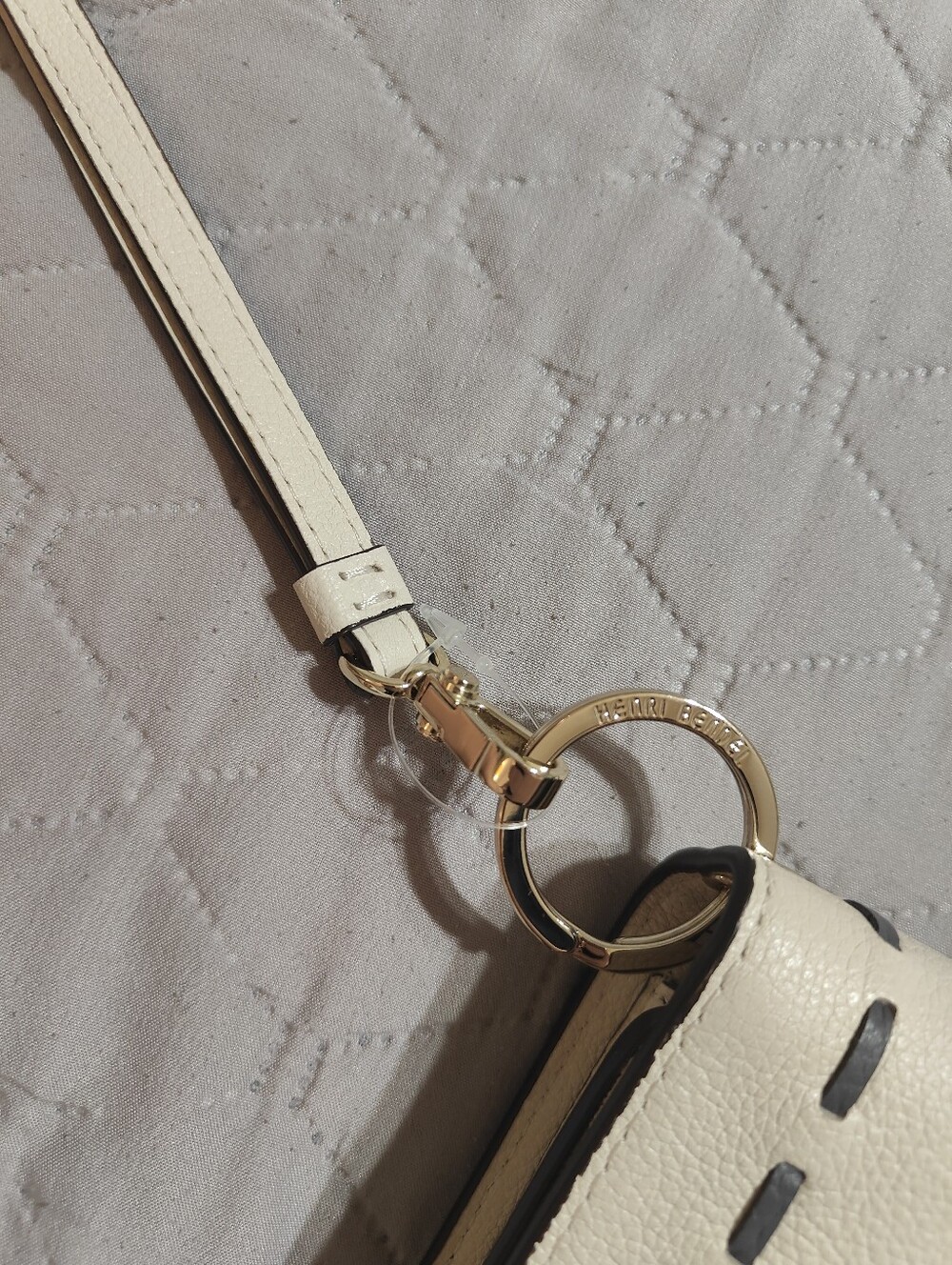 Henri Bendel Cream Embroidered Wristlet Clutch - Picture 7 of 10